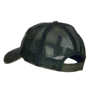 US Navy Seabee Retired Embroidered Low Profile Cotton Mesh Cap