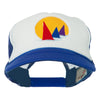 Sailboat Under Sun Embroidered Foam Mesh Back Cap