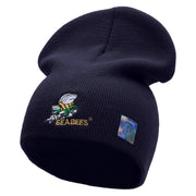 Licensed Navy Seabees Symbol Embroidered Short Beanie Made in USA