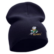 Licensed Navy Seabees Symbol Embroidered Short Beanie Made in USA