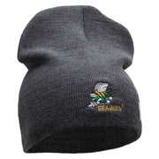 Licensed Navy Seabees Symbol Embroidered Short Beanie Made in USA