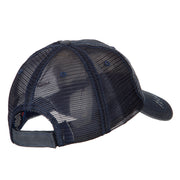 US Navy Seabee Retired Embroidered Low Profile Cotton Mesh Cap