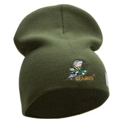 Licensed Navy Seabees Symbol Embroidered Short Beanie Made in USA