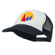 Sailboat Under Sun Embroidered Foam Mesh Back Cap