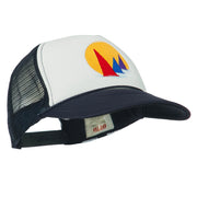 Sailboat Under Sun Embroidered Foam Mesh Back Cap