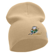 Licensed Navy Seabees Symbol Embroidered Short Beanie Made in USA