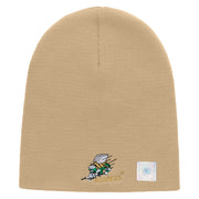 Licensed Navy Seabees Symbol Embroidered Short Beanie Made in USA