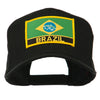 South America Brazil Flag Patched High Pro Style Cap