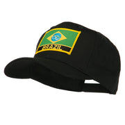 South America Brazil Flag Patched High Pro Style Cap