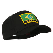 South America Brazil Flag Patched High Pro Style Cap