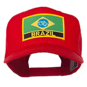 South America Brazil Flag Patched High Pro Style Cap