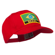 South America Brazil Flag Patched High Pro Style Cap