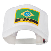 South America Brazil Flag Patched High Pro Style Cap