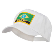 South America Brazil Flag Patched High Pro Style Cap