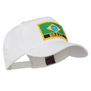 South America Brazil Flag Patched High Pro Style Cap