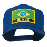 South America Brazil Flag Patched High Pro Style Cap