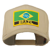 South America Brazil Flag Patched High Pro Style Cap