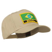 South America Brazil Flag Patched High Pro Style Cap