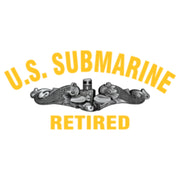 US Submarine Retired Logo Heat Transfers Sticker