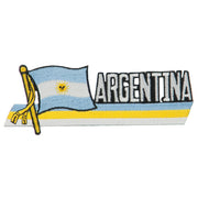 South America Cutout Embroidered Patch