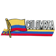 South America Cutout Embroidered Patch