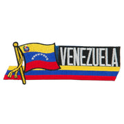 South America Cutout Embroidered Patch