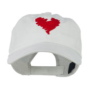 Scribbled Heart Embroidered Cap