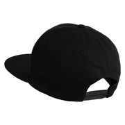 I Am a Fungi Embroidered Flat Bill Snapback Twill Cap - Black OSFM