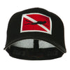 Scuba Diver Down Flag Embroidered Cap