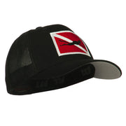 Scuba Diver Down Flag Embroidered Cap