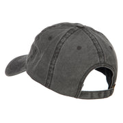 Security Embroidered Washed Buckled Cap