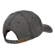 Security Embroidered Washed Buckled Cap