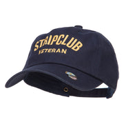 Stripclub Veteran Embroidered Unstructured Cap