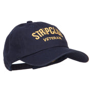 Stripclub Veteran Embroidered Unstructured Cap