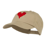 Scribbled Heart Embroidered Cap