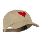 Scribbled Heart Embroidered Cap