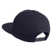 I Am a Fungi Embroidered Flat Bill Snapback Twill Cap - Navy OSFM
