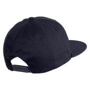 I Am a Fungi Embroidered Flat Bill Snapback Twill Cap - Navy OSFM
