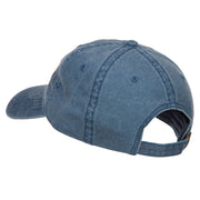 Security Embroidered Washed Buckled Cap