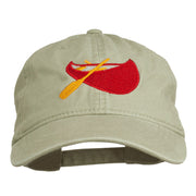 Sport Canoe Embroidered Washed Cap