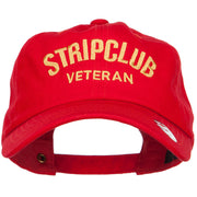 Stripclub Veteran Embroidered Unstructured Cap