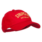 Stripclub Veteran Embroidered Unstructured Cap