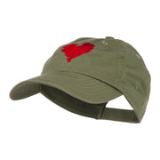 Scribbled Heart Embroidered Cap