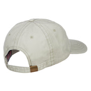 Security Embroidered Washed Buckled Cap