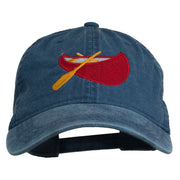 Sport Canoe Embroidered Washed Cap