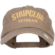 Stripclub Veteran Embroidered Unstructured Cap