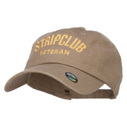 Stripclub Veteran Embroidered Unstructured Cap