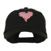 Scribbled Heart Embroidered Cap