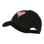 Scribbled Heart Embroidered Cap