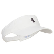 Schnauzer Head Embroidered Pro Style Cotton Washed Visor